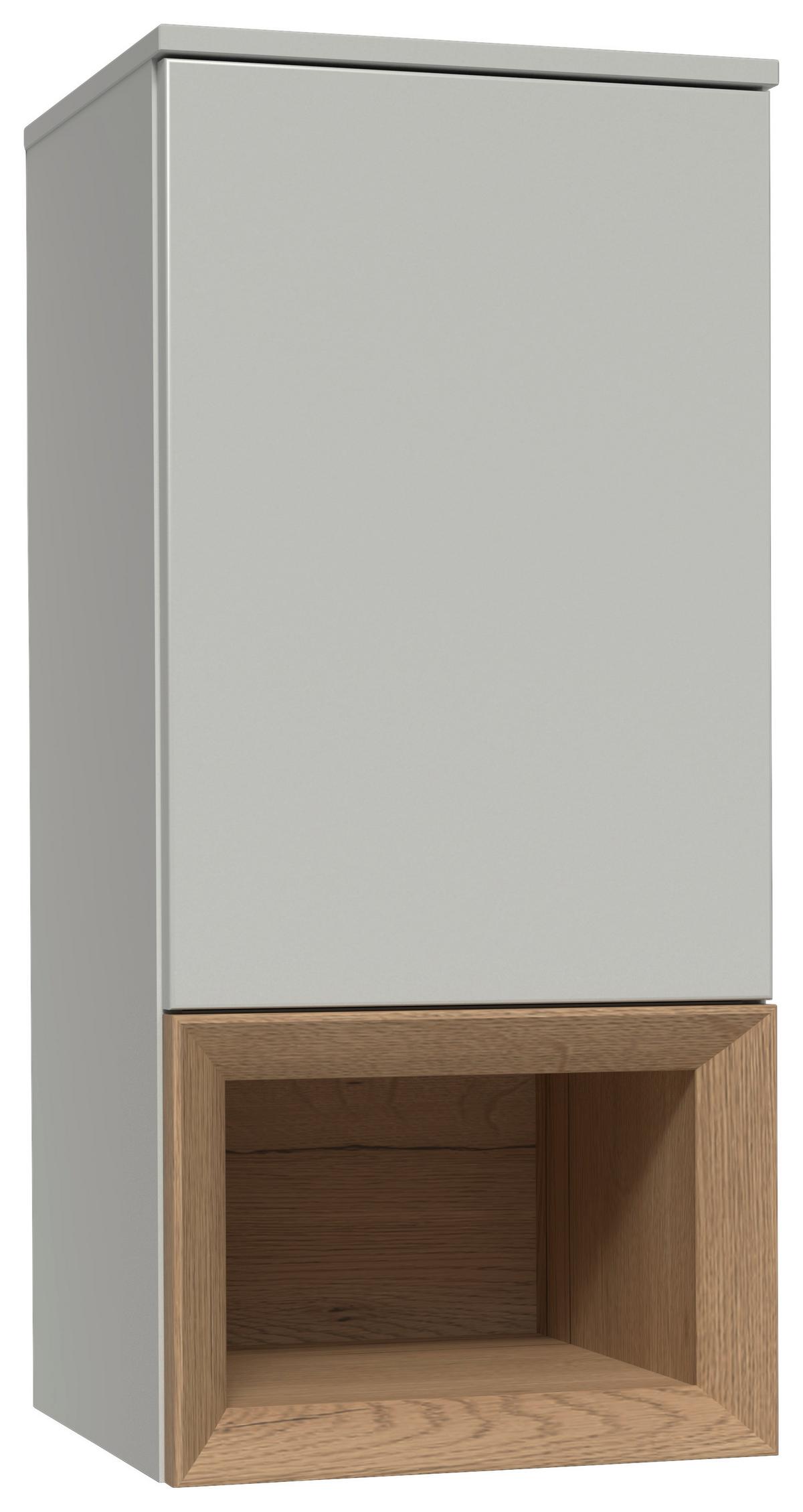 Hängeelement Las Vegas Seidengrau/Eiche Dekor B: 40cm - Eiche dunkel/Grau, MODERN, Holzwerkstoff (40/88/37cm) - Vertico