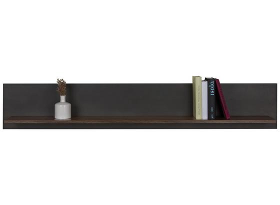Nástenná Polica Steel - farby dubu, Štýlový, kompozitné drevo (150/25/20cm) - Modern Living Nástenná Polica Steel - farby dubu, Štýlový, kompozitné drevo (150/25/20cm) - Modern Living