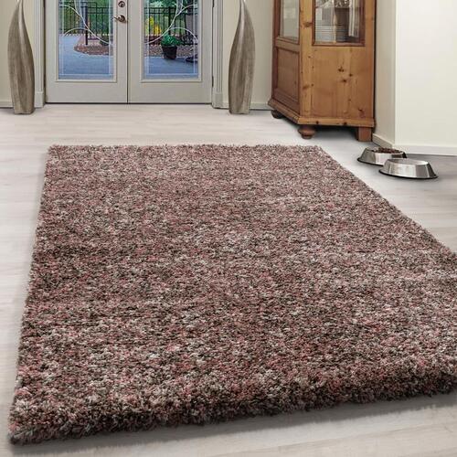 Hochflor Teppich Rosa Enjoy 140x200 cm - Rosa, KONVENTIONELL, Textil (140/200cm)