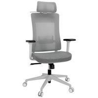 Drehstuhl Comfio Wmh Mit Armstützen Grau - Grau, Basics, Kunststoff/Textil (66/120/60cm) - MID.YOU