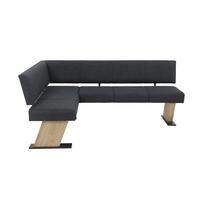 Eckbank Lyon Reb - Anthrazit/Eiche Artisan, MODERN, Holzwerkstoff/Textil (210/87cm) - MID.YOU