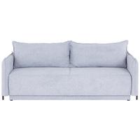 3-sitzer-sofa Mit Schlaffunktion Giulia B:217cm - Hellgrau/Schwarz, MODERN, Textil (217/75-95/112cm) - Luca Bessoni