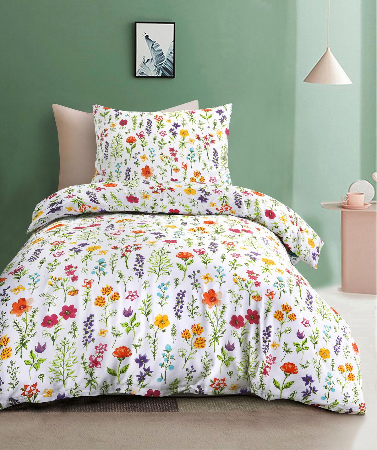 Bettwäsche Linessa - Pink/Lila, MODERN, Textil - Luca Bessoni