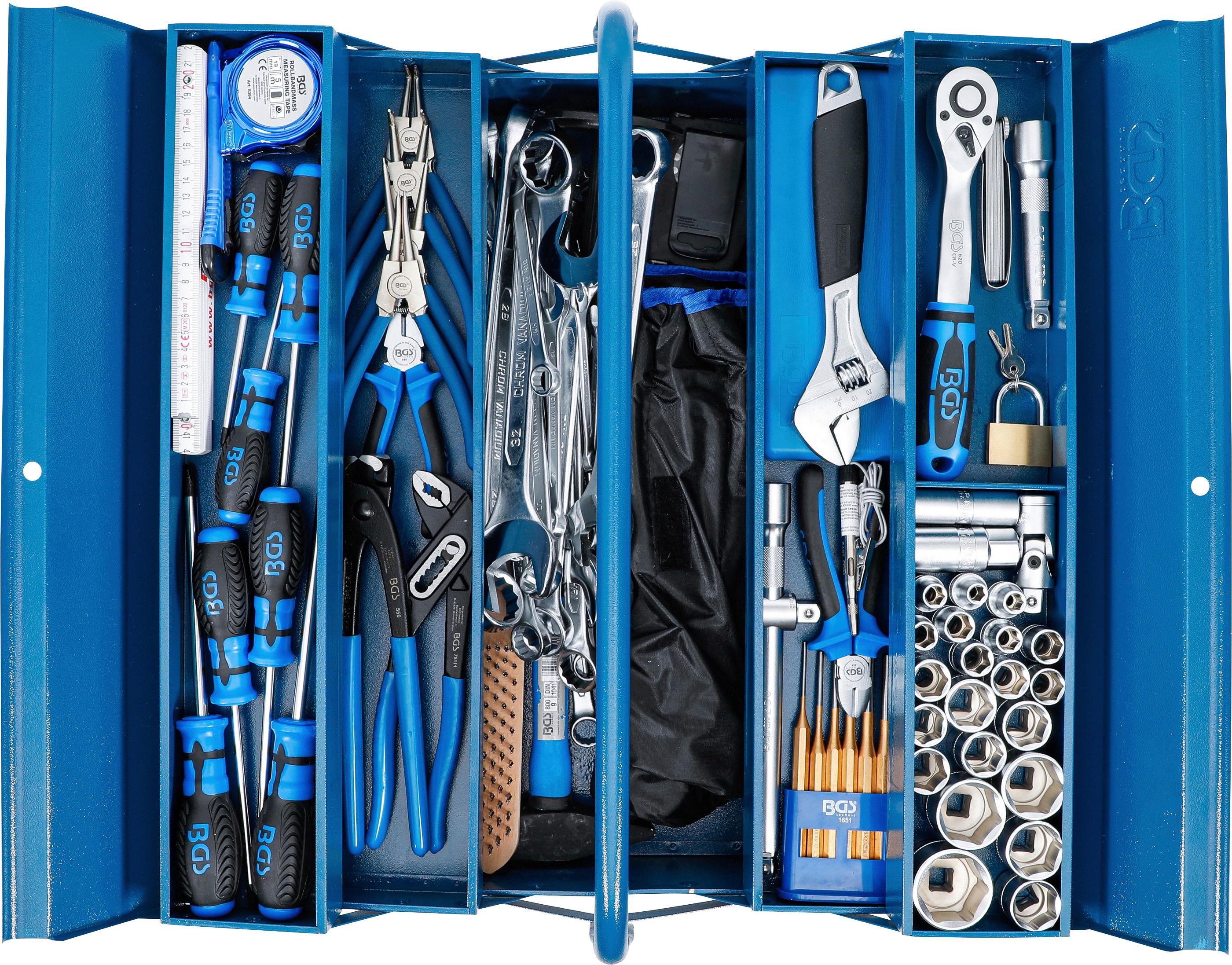 Werkzeugkoffer Metall Werkzeugkasten - Basics, Metall (53/20/20cm)