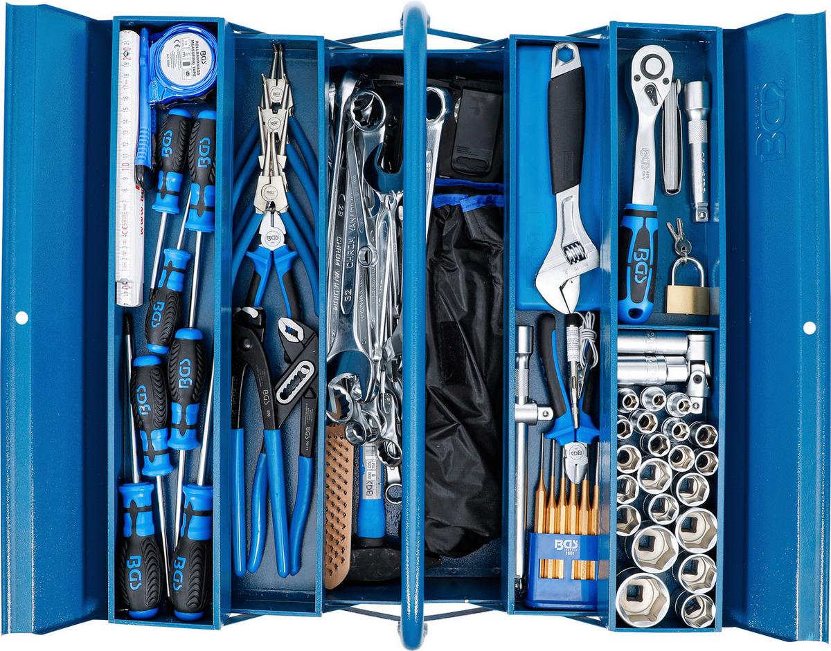 Werkzeugkoffer Metall Werkzeugkasten - Basics, Metall (53/20/20cm)