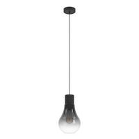 Hängeleuchte 43129_chasely - Schwarz/Grau, KONVENTIONELL, Glas/Metall (20/110cm) - Eglo