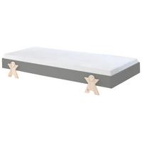 Postel pro děti a mládež MODULO šedá - barvy borovice/šedá, Moderní, dřevo/kompozitní dřevo (90/200cm) - MID.YOU