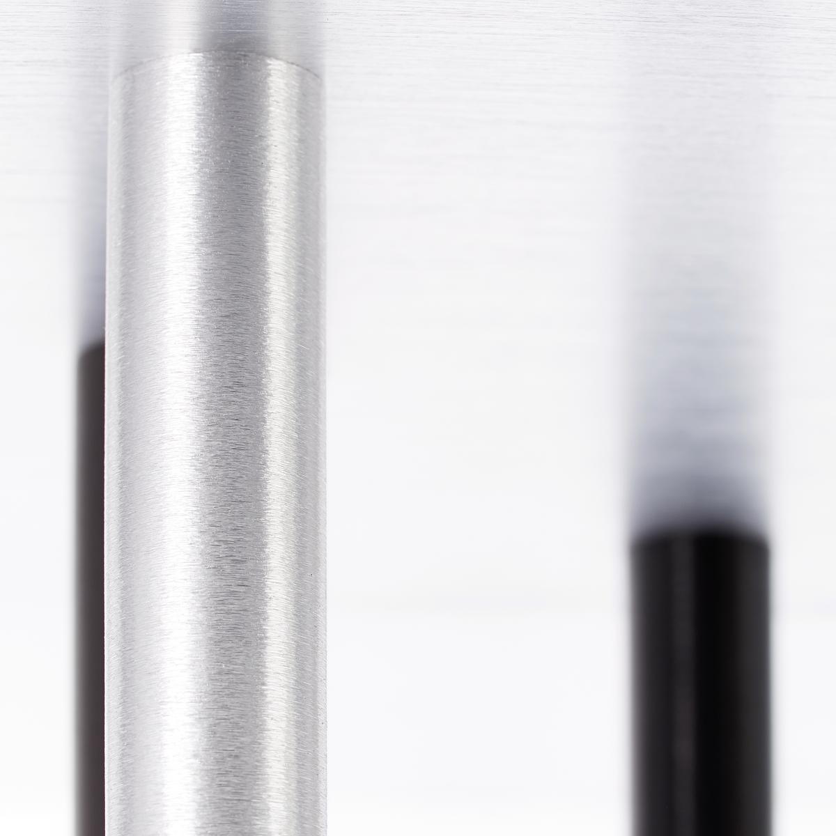Led-deckenleuchte G93769/20 Cembalo - Schwarz/Alufarben, Design, Kunststoff/Metall (50/35/21cm) - Brilliant