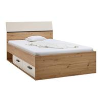 POSTEL S ÚLOŽNÝM PROSTOREM CASA MIA - kašmírová/dub artisan, Konvenční, kompozitní dřevo (120/200cm)
