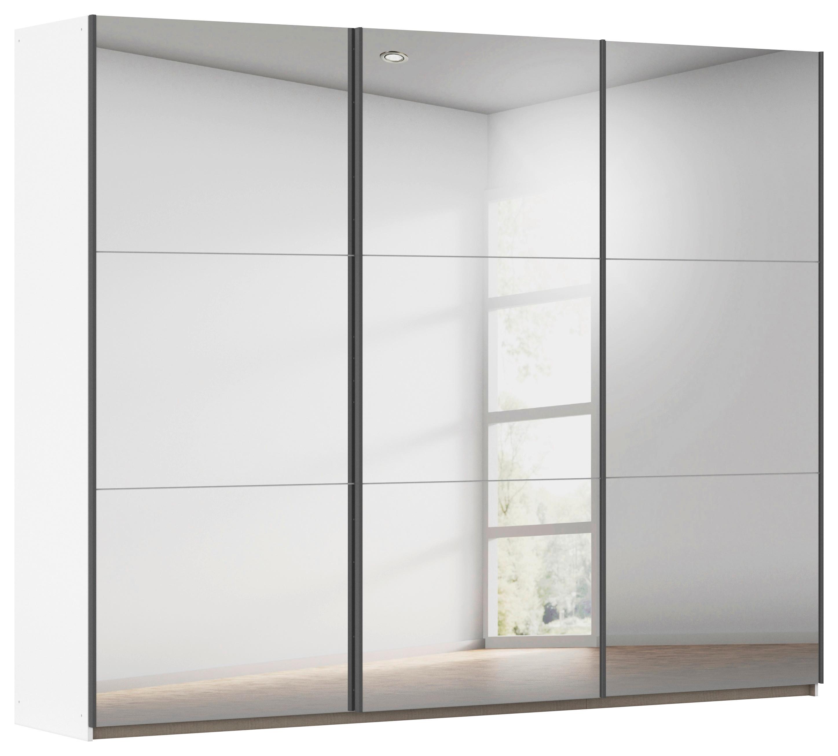SCHWEBETÜRENSCHRANK Berny, Alpinweiß B: 261 cm - Weiß, Trend, Holzwerkstoff (261/210/59cm)
