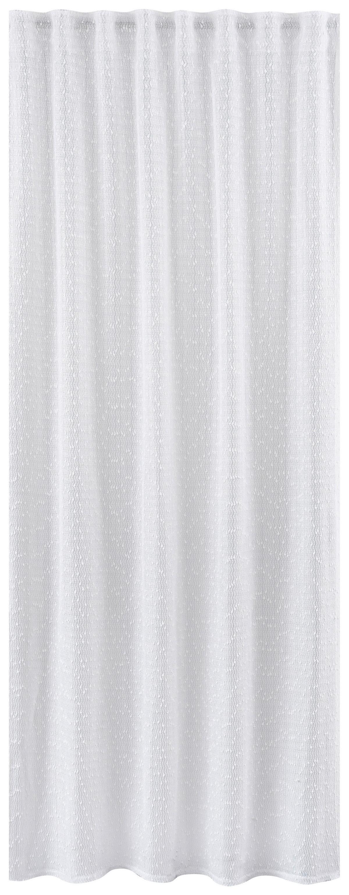 Fertigvorhang Charlene - Weiß, MODERN, Textil (130/245cm) - Luca Bessoni