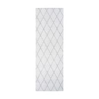 Teppich Grau, Weiß Vivica 225, Bxl: 80x250 Cm - Weiß/Grau, KONVENTIONELL, Textil (80/250cm)