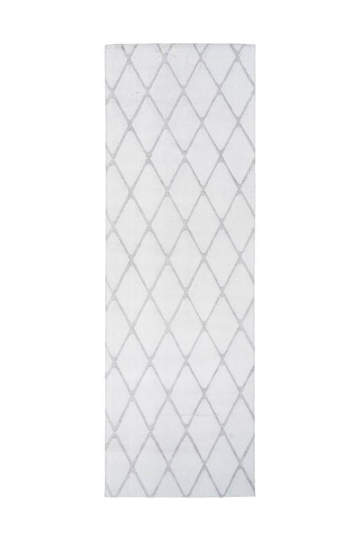 Teppich Grau, Weiß Vivica 225, Bxl: 80x250 Cm - Weiß/Grau, KONVENTIONELL, Textil (80/250cm)