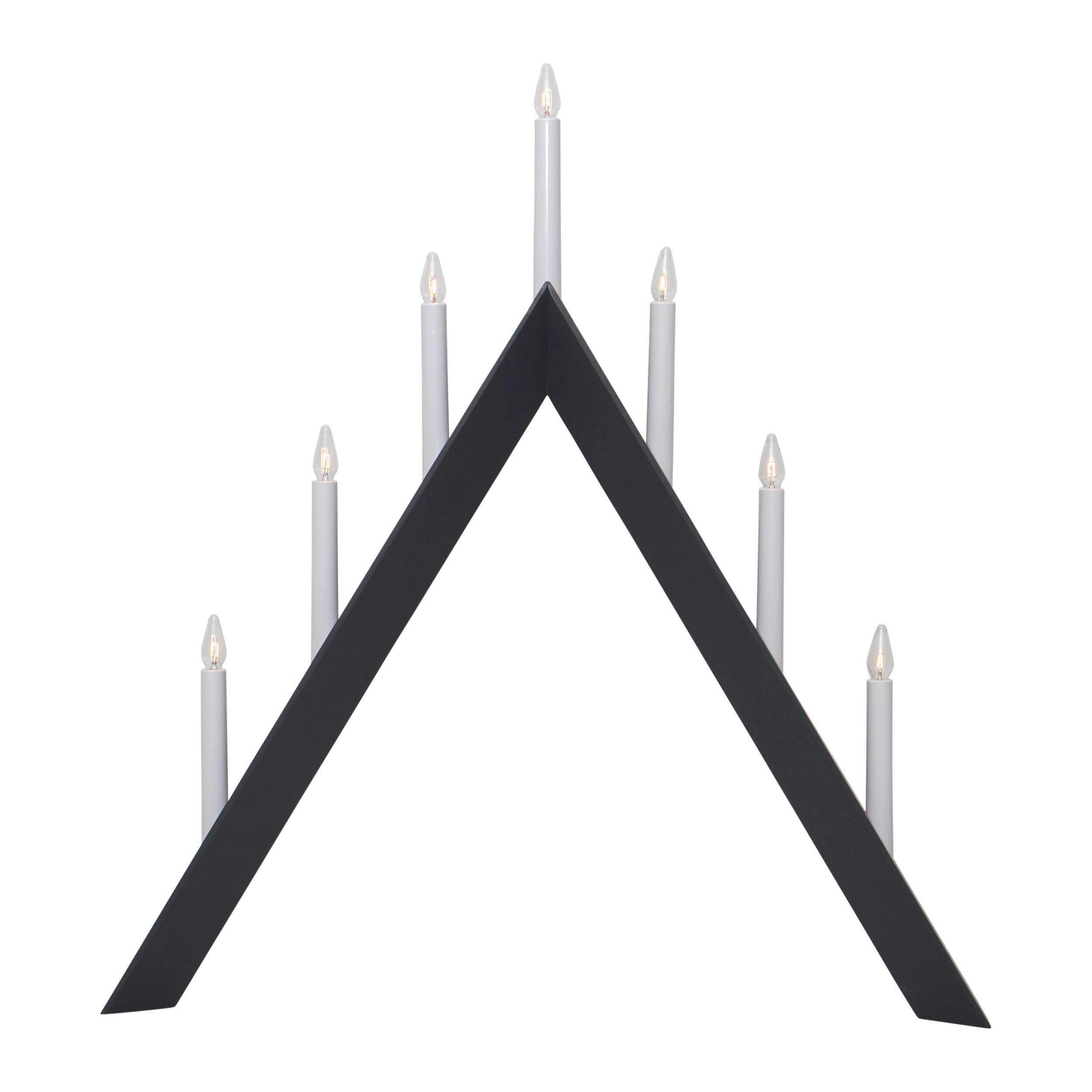 LED-Dekoleuchte 410214 Kerzenständer - Anthrazit/Weiß, Basics, Holz/Kunststoff (60/7/64,5cm) - Eglo