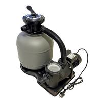 Sandfilterpumpe Sh 6 Grau/Schwarz 6.000 L/H - Schwarz/Grau, Basics, Kunststoff (41,2/54,5cm)