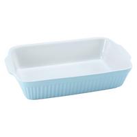 Auflaufform Keramik Classic Pastell Blau 35x24x12 cm - Blau, KONVENTIONELL, Keramik (30/20/7,5cm) - Creatable