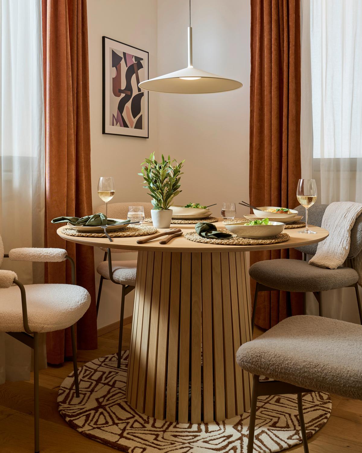 Esstisch Rund Christo 120x120x75 Cm Eiche Dekor - Eichefarben, Trend, Holz/Holzwerkstoff (120/75cm) - MID.YOU