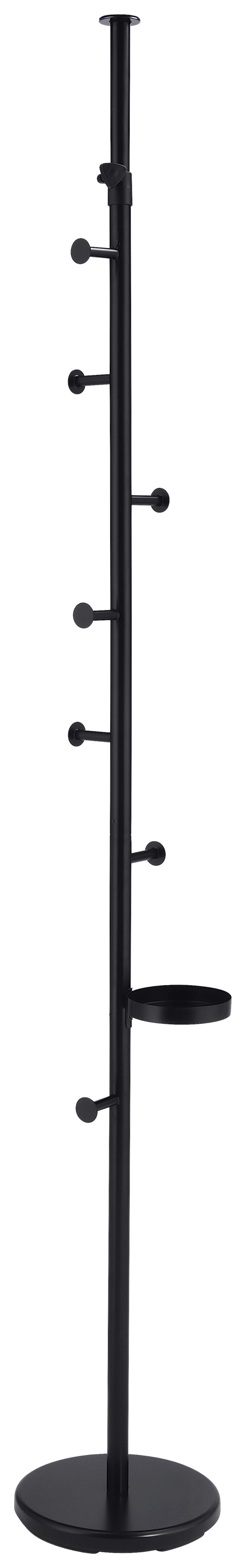 ŠATNÍ STOJAN SCOPO-EXKLUSIV- - černá, Moderní, kov (30/200-260/30cm) - Mömax