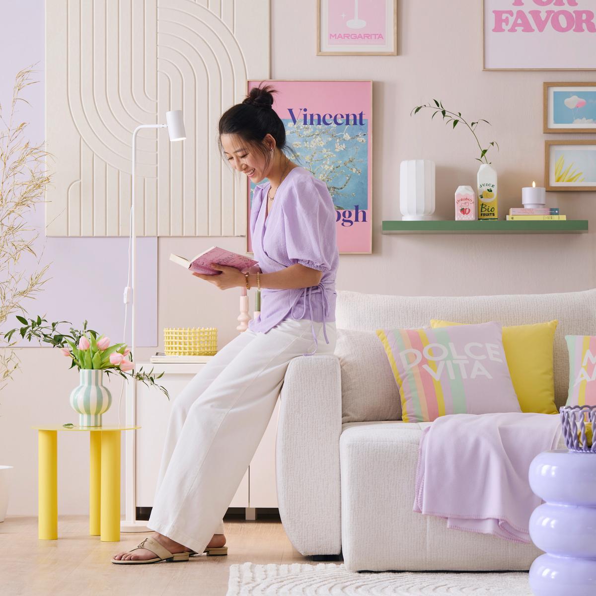 FLEECOVÁ DEKA LENI - orgovánová, textil (130/170cm) - Mömax