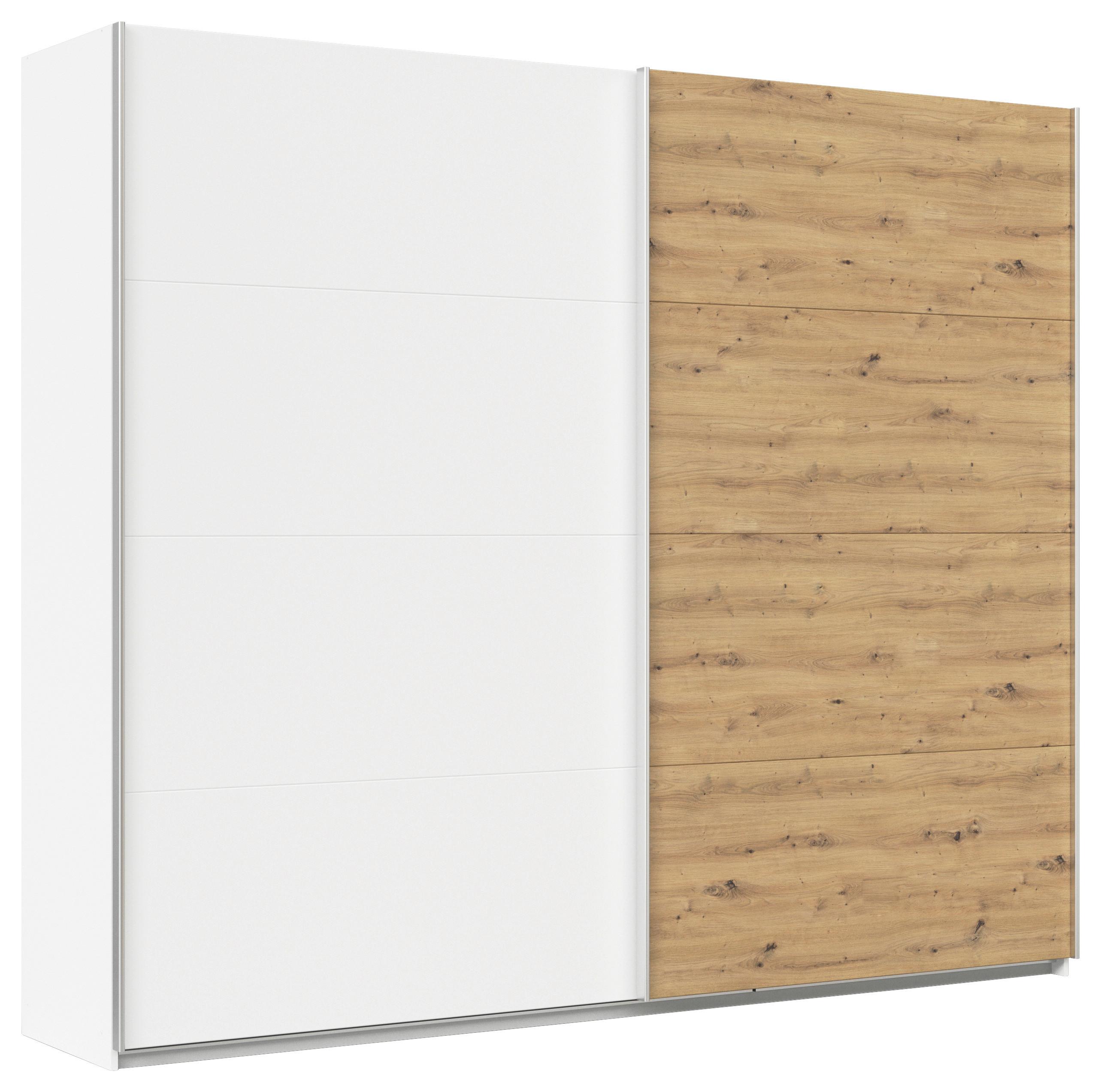 Schwebetürenschrank Feldkirch 271 Maxihöhe - Weiß/Eiche Artisan, MODERN, Holzwerkstoff (271/229/62cm)