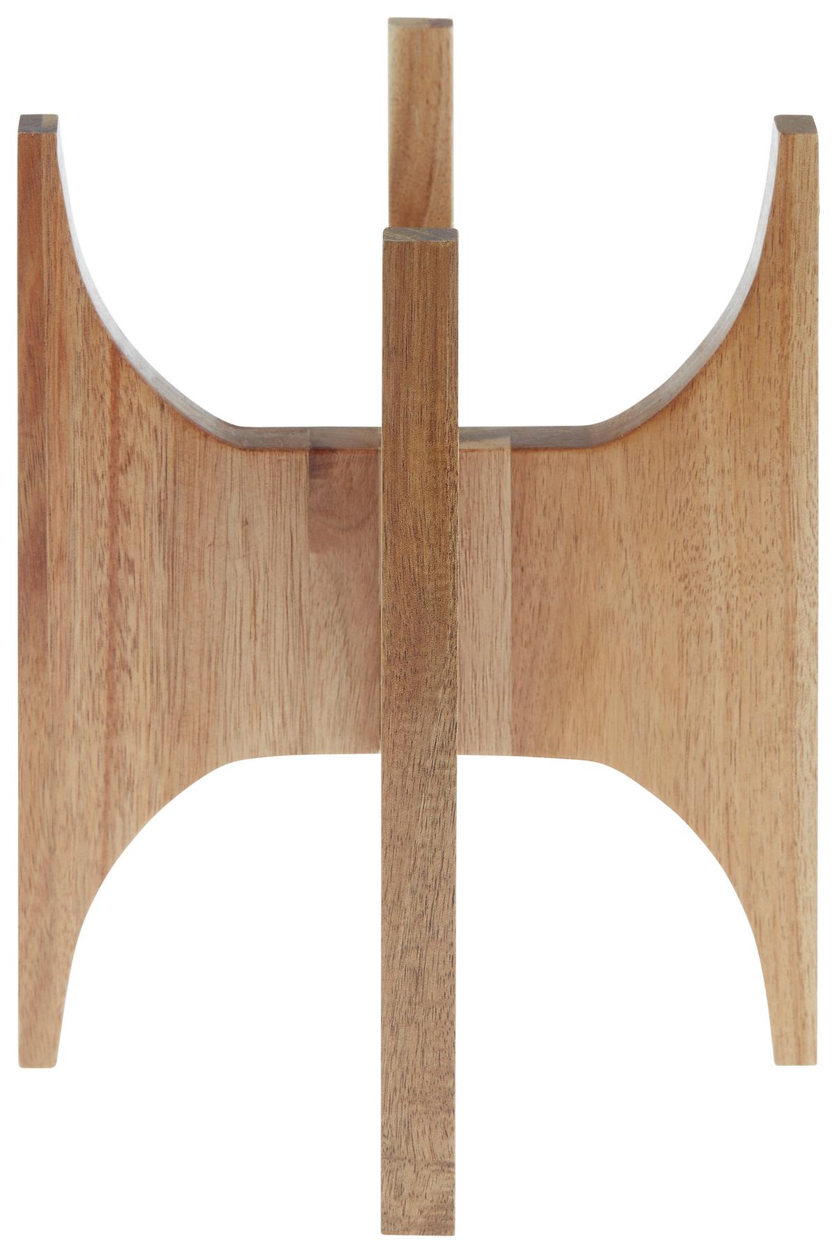 Virágkaspó Hadir - natúr színű/fekete, Modern, fa/kerámia (14/24cm) - Luca Bessoni