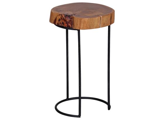 Beistelltisch Akola D: Ca 28 cm - Schwarz/Akaziefarben, Design, Holz/Metall (28/28/45cm) - Carryhome Beistelltisch Akola D: Ca 28 cm - Schwarz/Akaziefarben, Design, Holz/Metall (28/28/45cm) - Carryhome