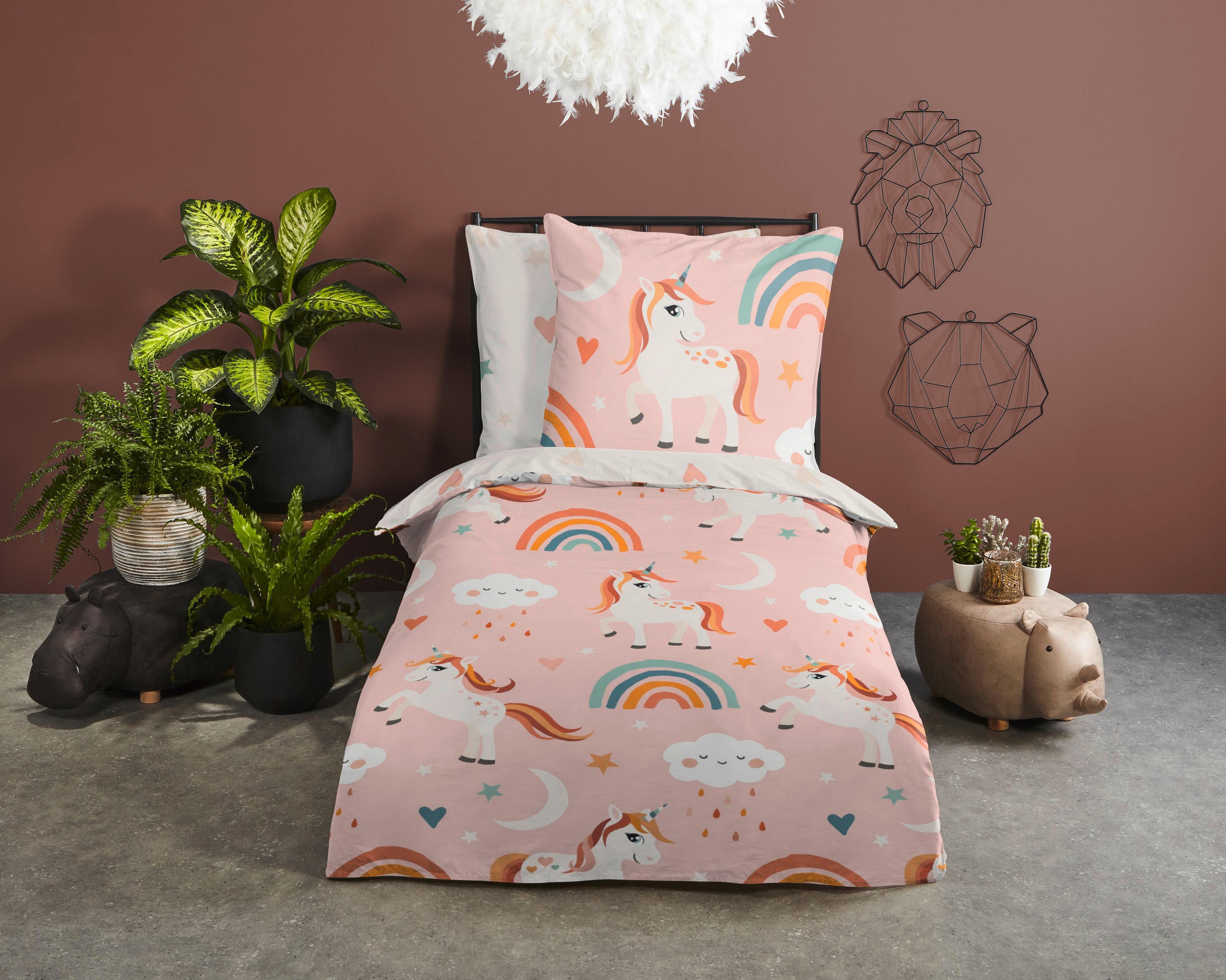 Jugendbettwäsche Aina Multicolor 135x200 cm - Multicolor, Design, Textil (135/200cm)