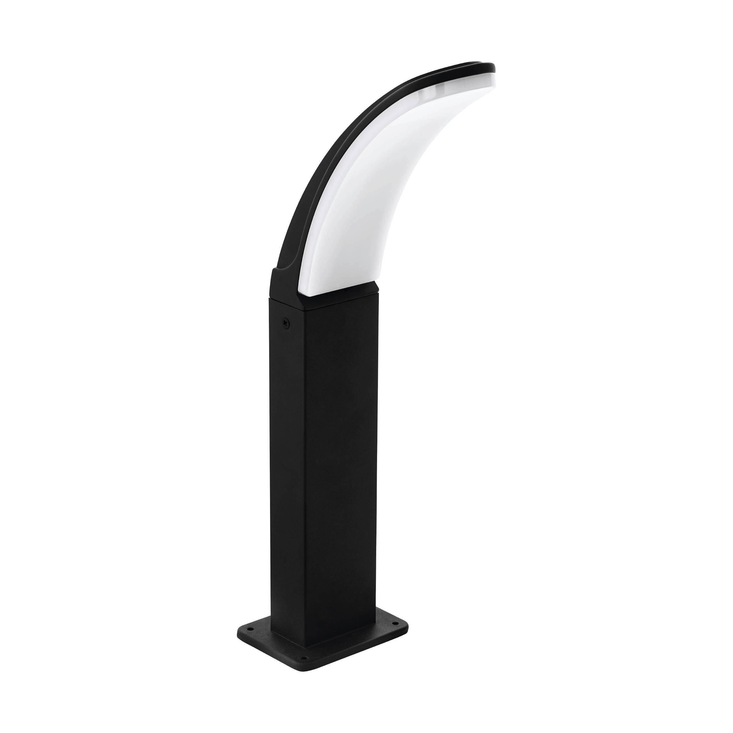 Sockelleuchte Fiumicino 11,5 Watt Aluminium/kunststoff - Schwarz/Weiß, Design, Kunststoff/Metall (11/8/45cm) - Eglo
