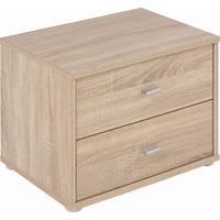 Nachtkästchen Eiche Dekor H: 38,1 Cm 4-You Yuk12 - Sonoma Eiche, KONVENTIONELL, Holz (50/38,1/35,2cm)