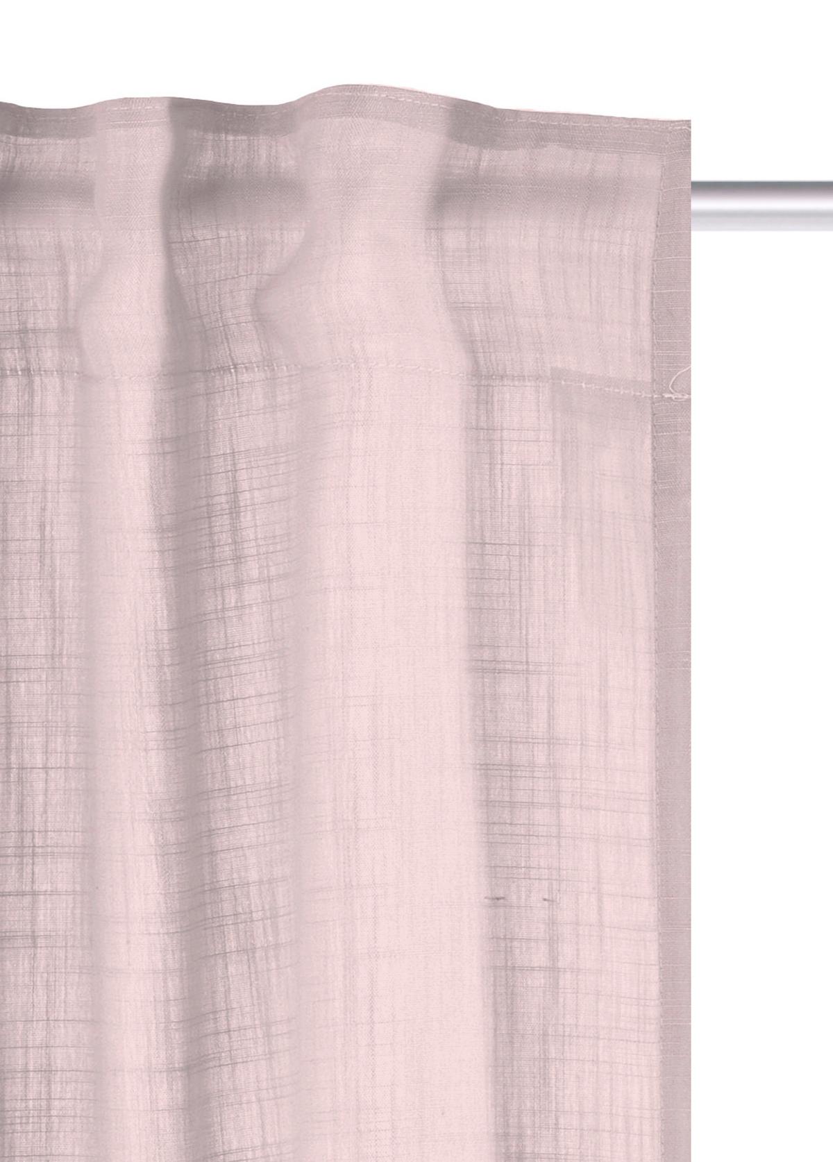 FERTIGVORHANG SOFTY 2ER SET - Rosa, Basics, Textil (140/225cm)