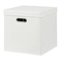 Skladací box BOBBY S VEKOM - biela, Modern, kartón/textil (33/33/33cm) - Mömax