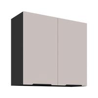 Konyhai Faliszekrény Arona 80/71,5cm - bézs/fekete, Modern, faalapú anyag (80/71,5/31cm)