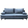 Schlafsofa Look Hellblau Inkl.bettkasten+schlaffunktion - Schwarz/Hellblau, Design, Textil (217/73/86/106cm) - MID.YOU