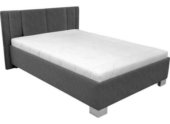 Čalúnená Posteľ Stilo 140x200 - biela/antracitová, drevo/textil (214/162/97cm) Čalúnená Posteľ Stilo 140x200 - biela/antracitová, drevo/textil (214/162/97cm)