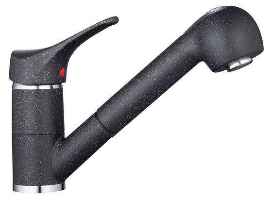 Spültischarmatur Granit Schwarz - Schwarz, KONVENTIONELL, Kunststoff/Metall (5,2/17,2/24cm) Spültischarmatur Granit Schwarz - Schwarz, KONVENTIONELL, Kunststoff/Metall (5,2/17,2/24cm)