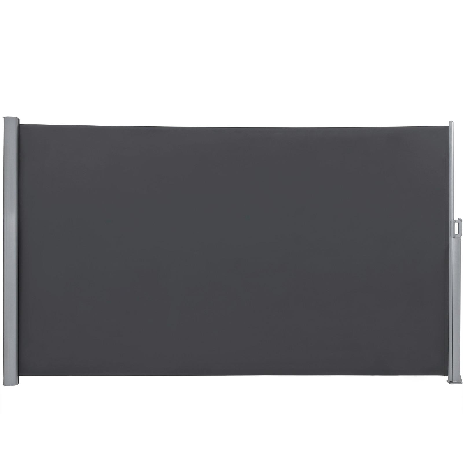 Seitenmarkise Grau BxH: 400x160 cm - Grau, Basics, Textil/Metall (400/160cm) - Modante