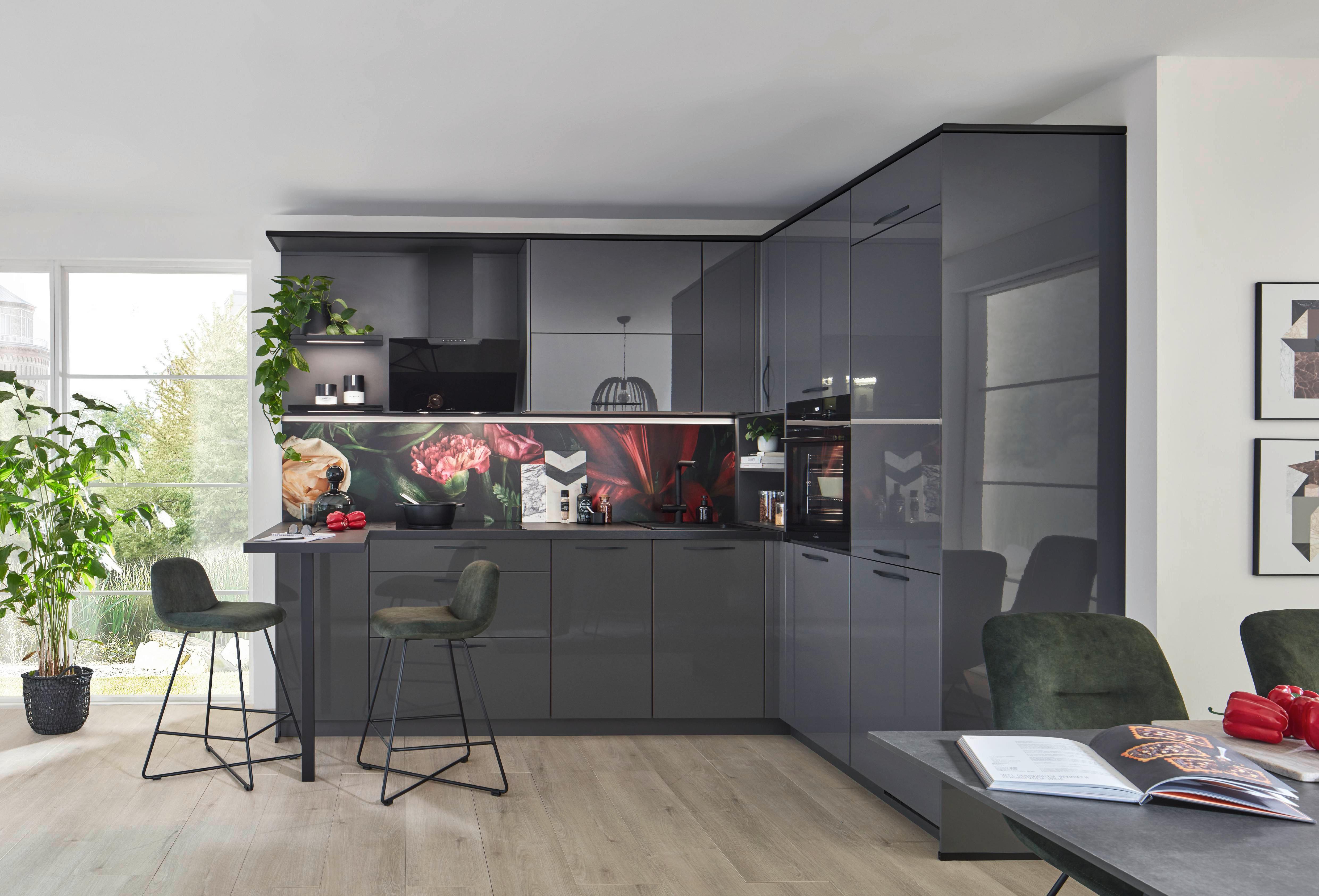 Eckküche Florenz - Basics, Holzwerkstoff (286/185cm) - Vertico