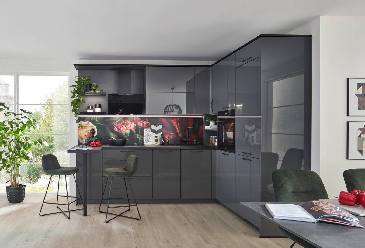 Eckküche Florenz - Basics, Holzwerkstoff (286/185cm) - Vertico