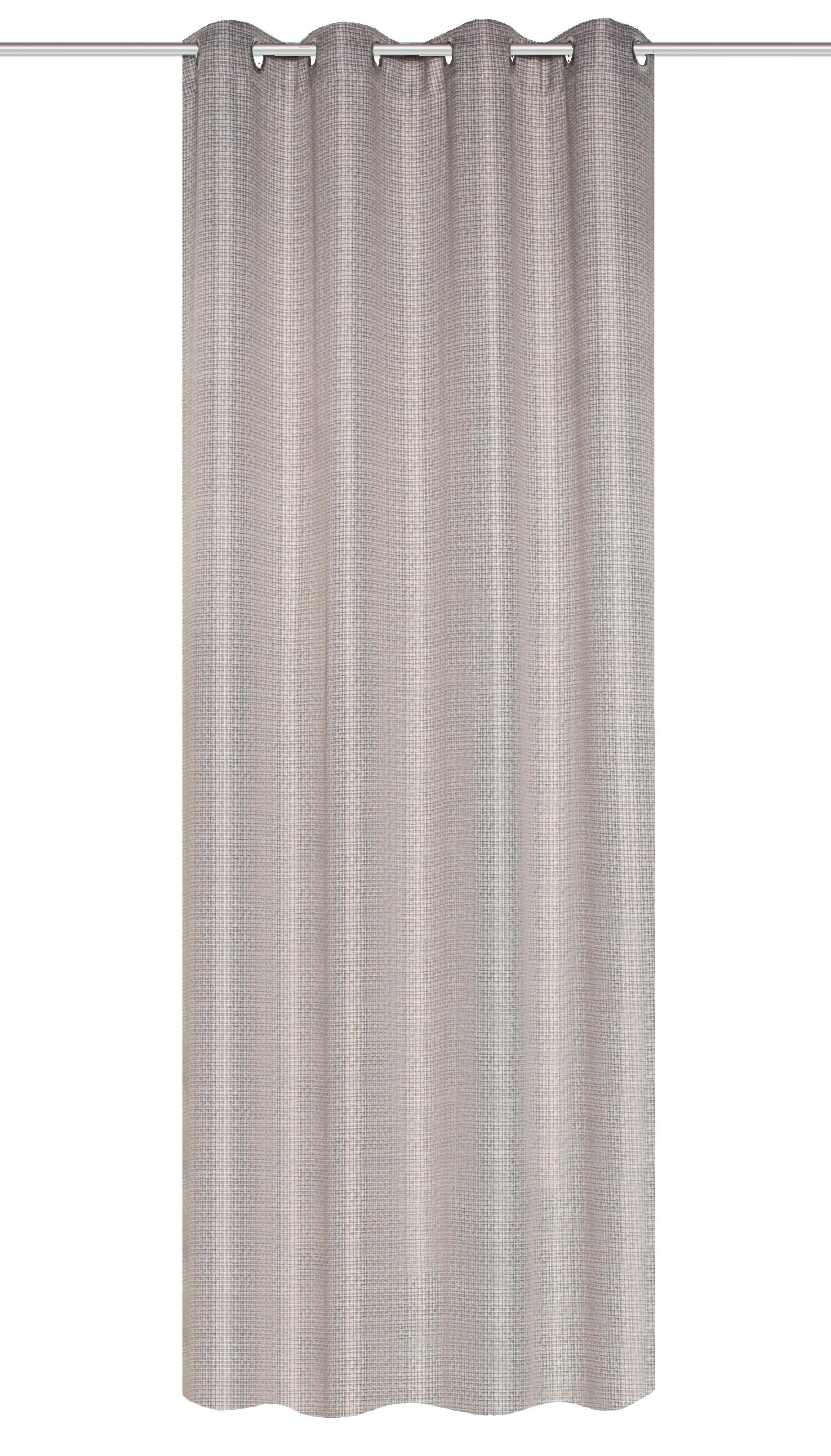 Ösenvorhang Giuseppe - Braun, Basics, Textil (140/245cm)