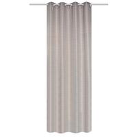 Ösenvorhang Giuseppe - Braun, Basics, Textil (140/245cm)