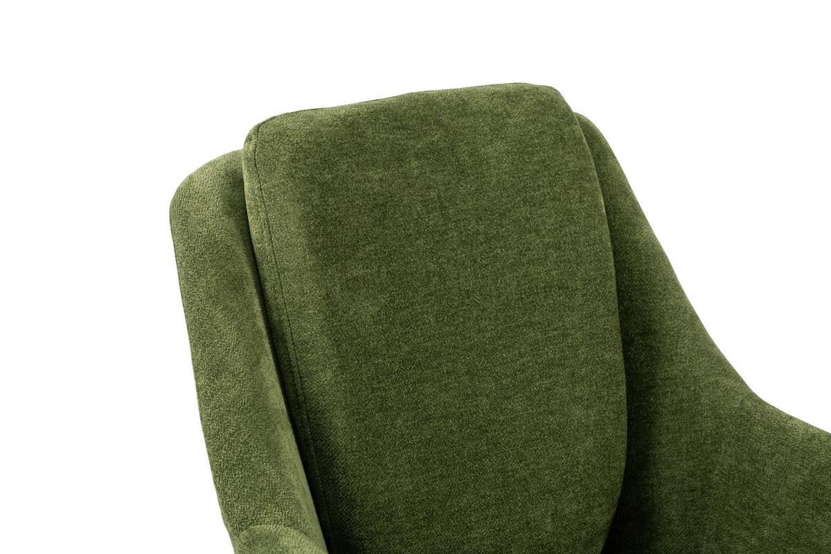Drehstuhl Amalfi Grün B: 58 cm - Schwarz/Grün, MODERN, Kunststoff/Textil (58/91-99/71cm) - MID.YOU