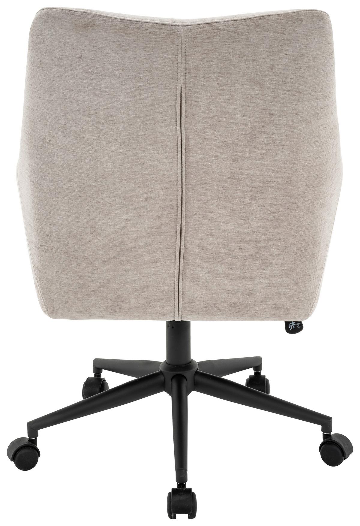 Főnöki Szék Linz 2 - fekete/szürke, Modern, textil/fém (64/98/68cm)