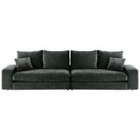 Bigsofa Be Relaxed - Dunkelgrün/Schwarz, MODERN, Textil (273/67/125cm) - MID.YOU