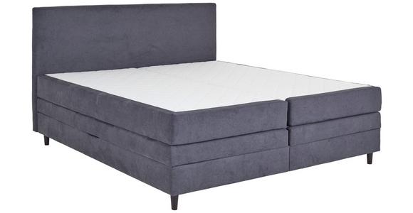 Boxspringbett Kleopatra - Anthrazit, KONVENTIONELL, Holz/Holzwerkstoff (180/200cm) - Ondega