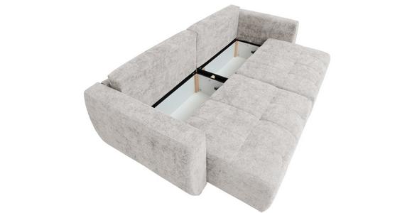 Schlafsofa Bali - Creme/Schwarz, MODERN, Holz/Textil (245/74-90/104cm) - Luca Bessoni