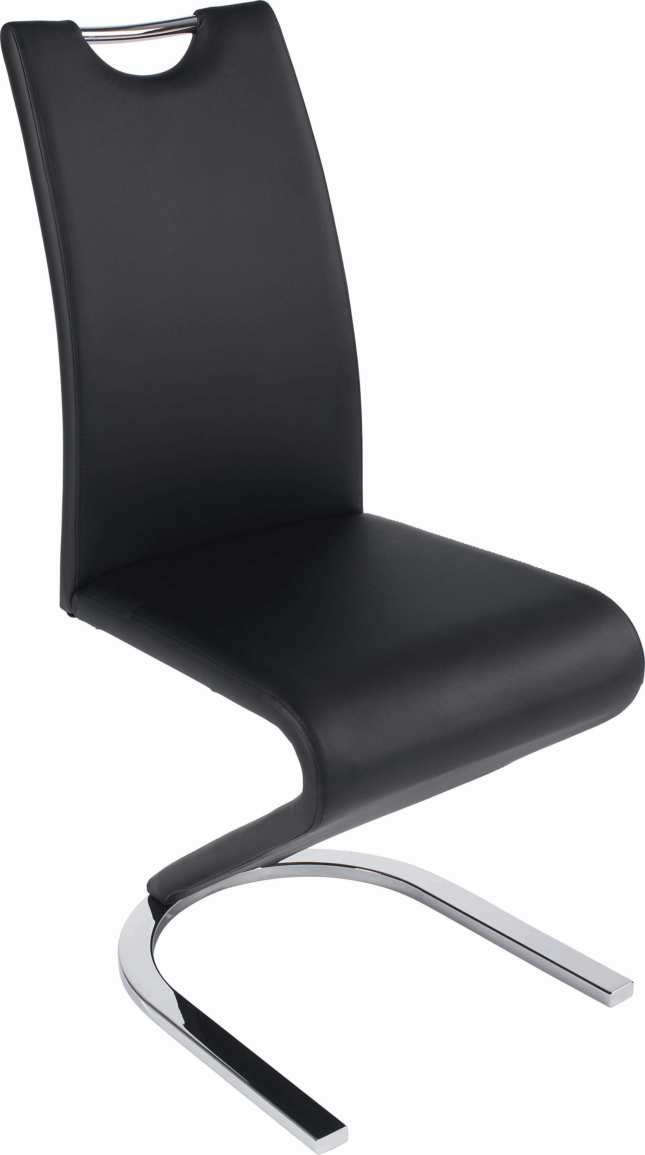 Schwingstuhl Amado Cps Schwarz - Chromfarben/Schwarz, Design (42/102/62cm) - Livetastic