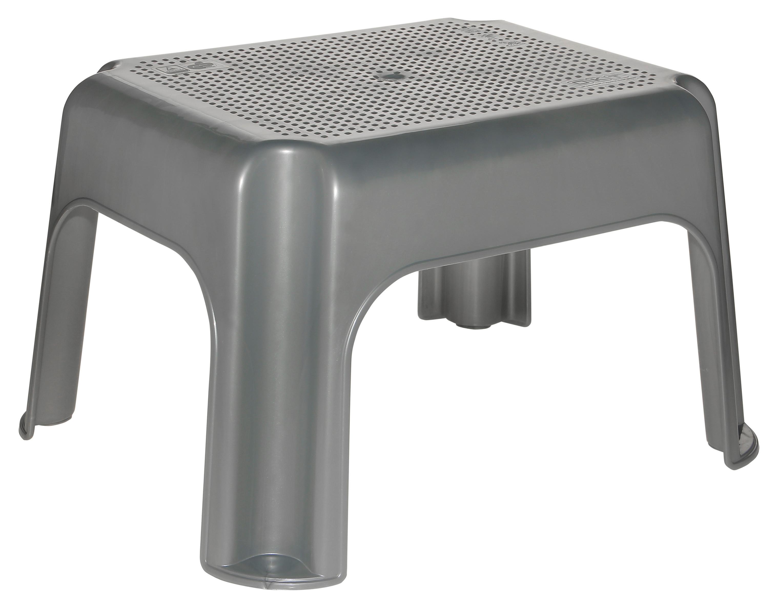 STUPÁTKO STEPS - šedá, plast (36,5/30/24cm) - Modern Living