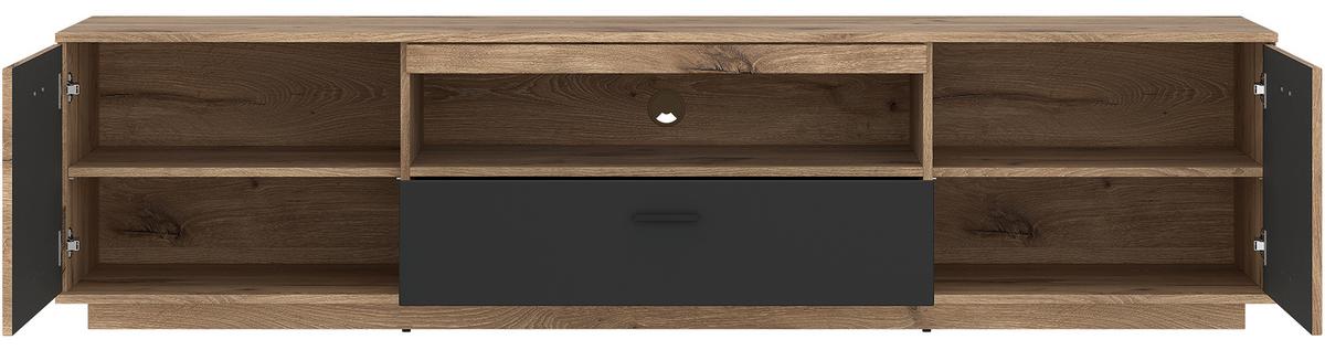 TV-Element Pardoo Eichefarben/Anthrazit B: 210cm - Eichefarben/Anthrazit, Trend, Holzwerkstoff (210/51,9/50cm)