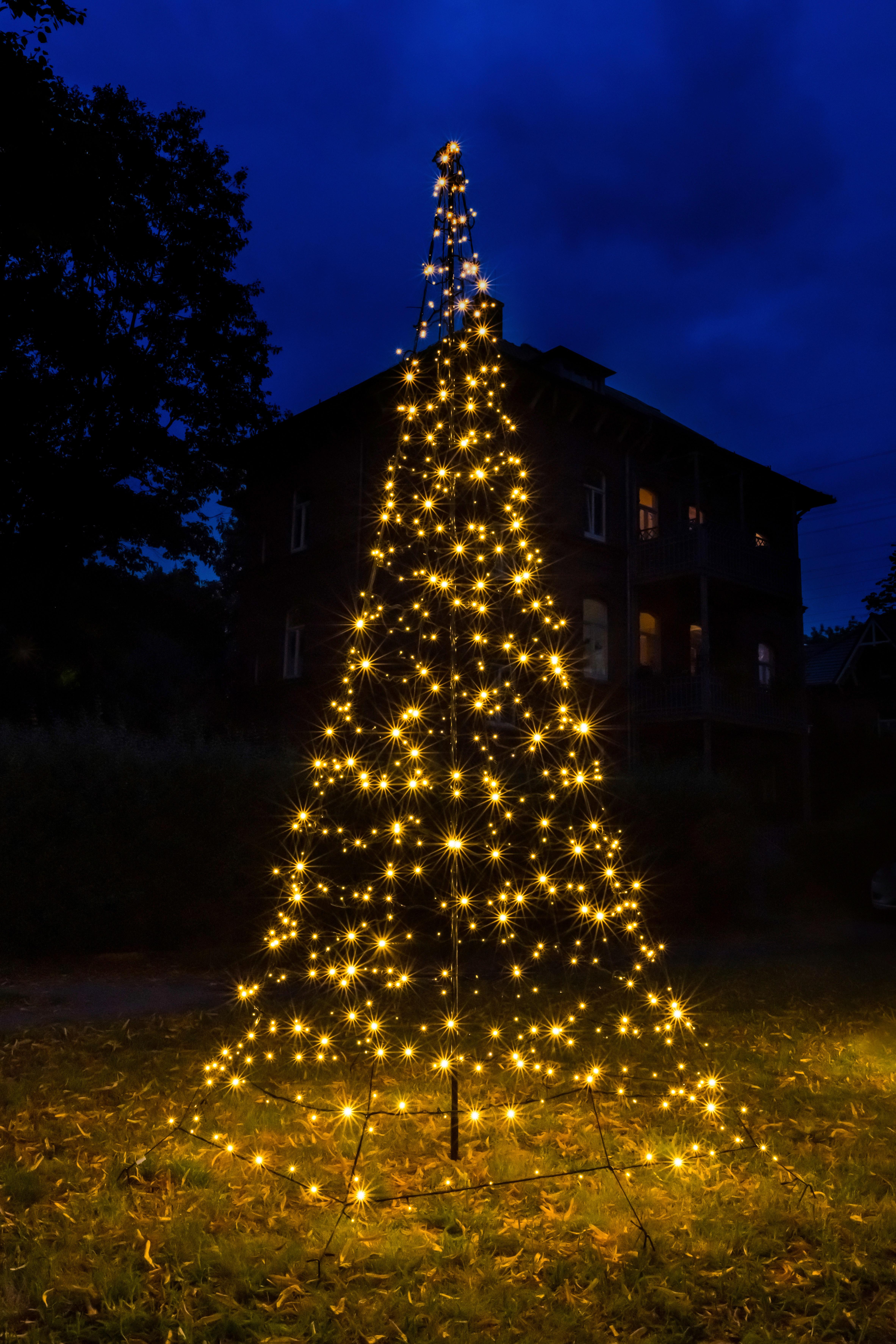 WEIHNACHTSBAUM LED Leuchtmittel warmweiß - Basics, Metall (400cm)
