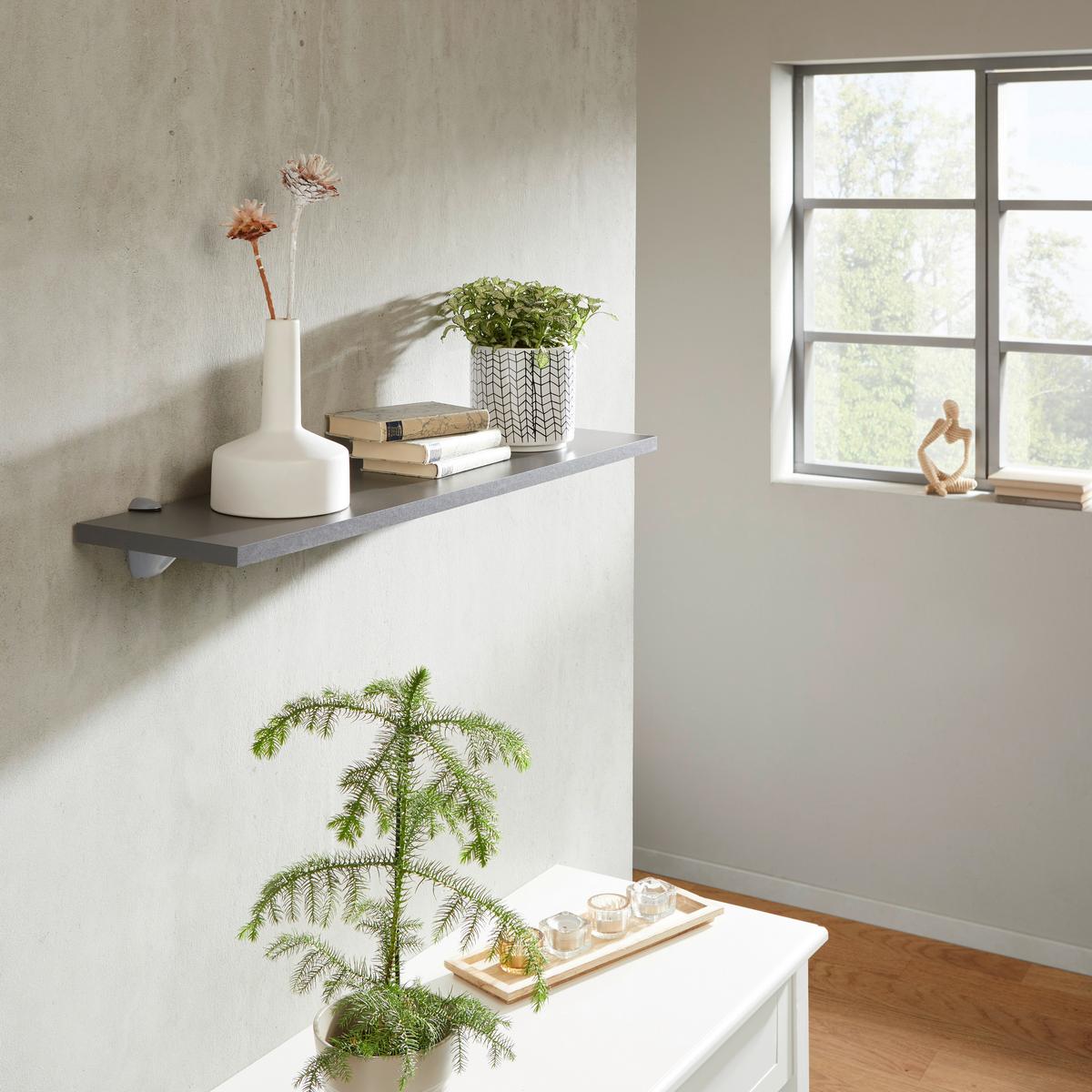 Wandboard Skate B: 80cm Anthrazit - Anthrazit, MODERN, Holzwerkstoff (80/1,8/20cm)